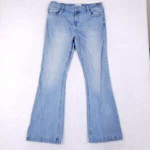 Asos Design Bootcut Jeans Light Wash Women's Size W36 L32 Stretch Denim